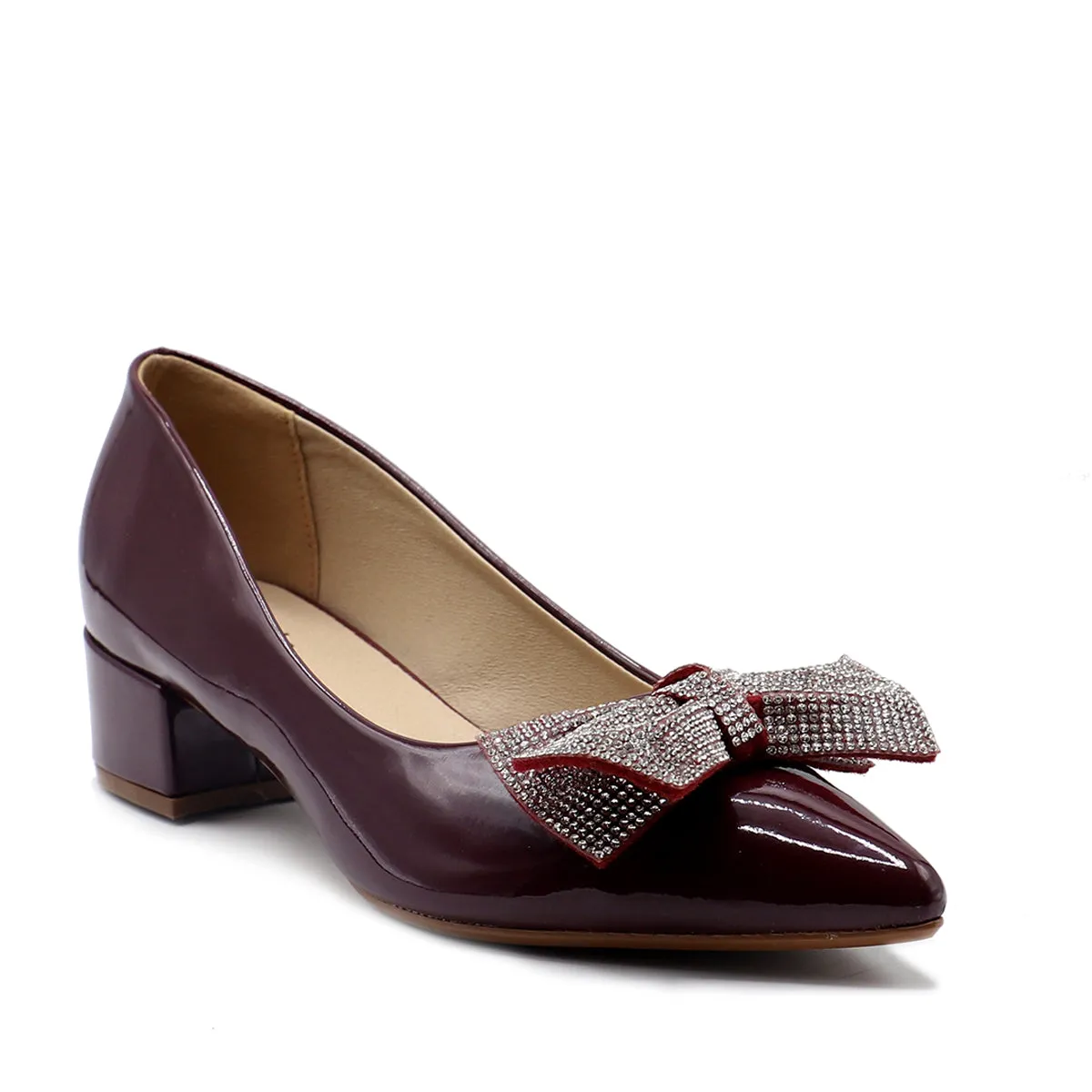 Maroon Formal Court Shoes 085467