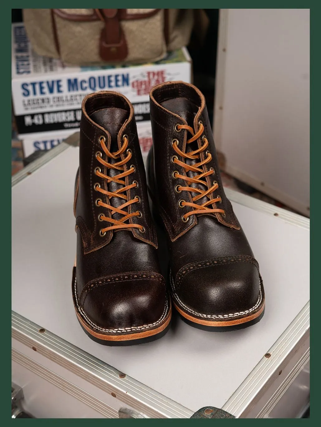 Men's Brogue Lumberjack Boots