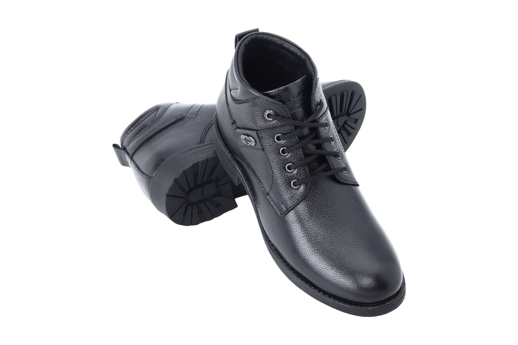 Mens Leather Casual Boot Shoe 38011