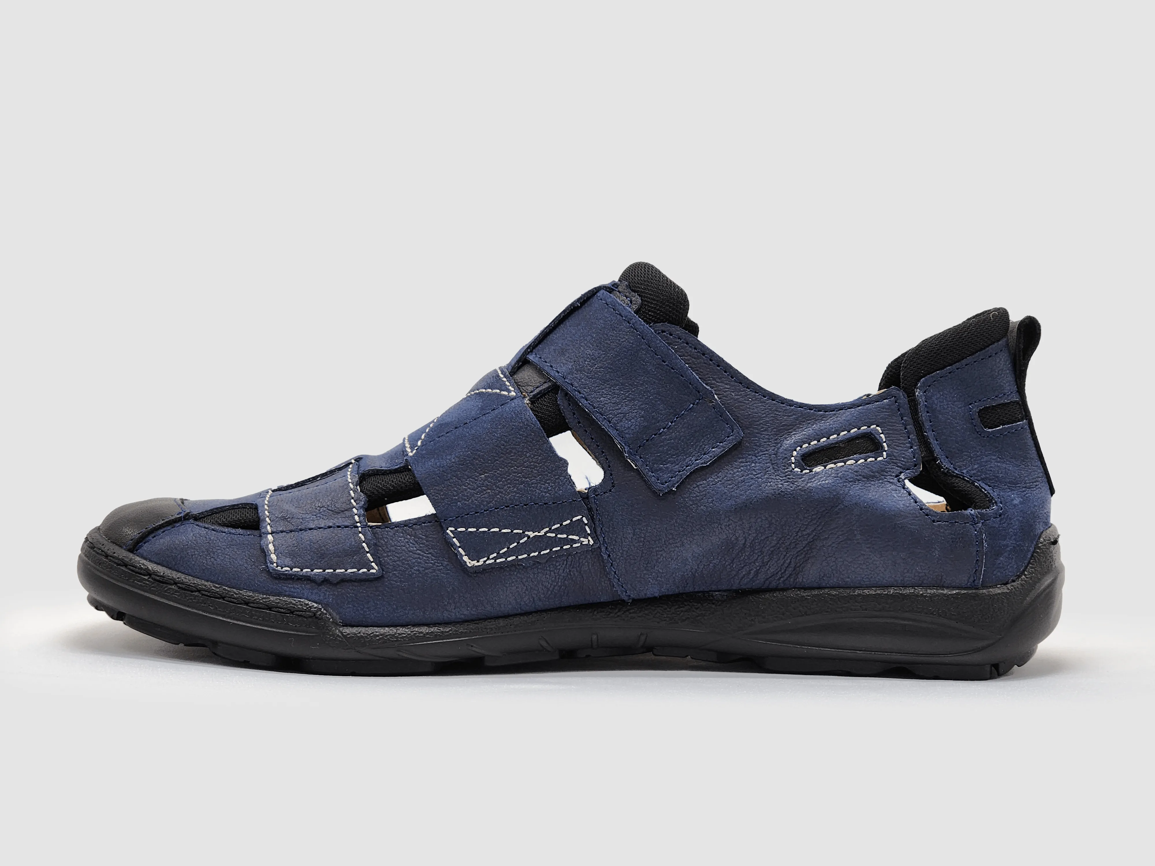 Men's Leather Sandals - Blue