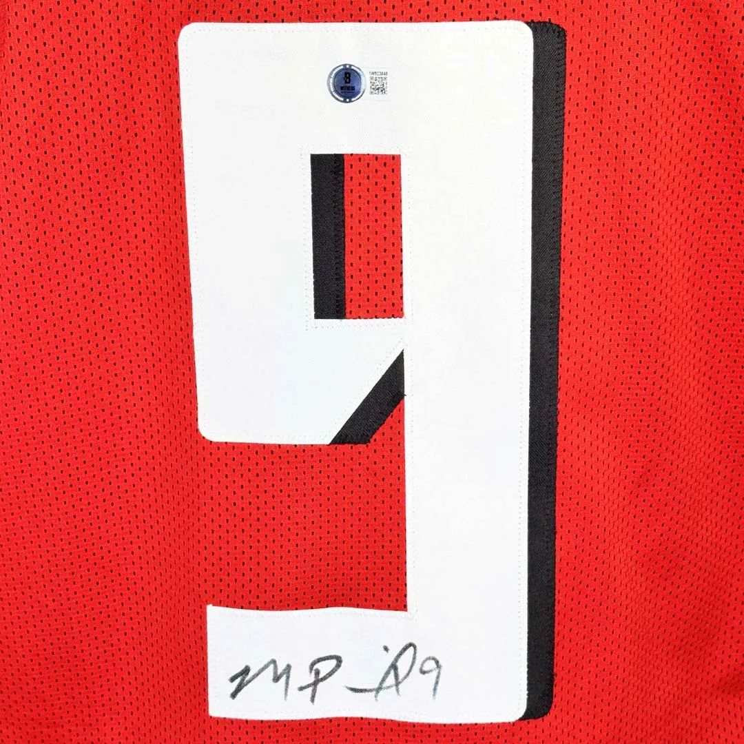 Michael Penix Jr. Signed Atlanta Red Football Jersey (Beckett)