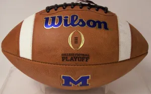 MICHIGAN GAME MODEL AUTHENTIC WILSON F1008 GST COLLEGE FOOTBALL PLAYOFF FOOTBALL