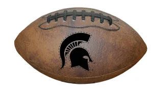 Michigan State  9" Throwback Football Vintage logo