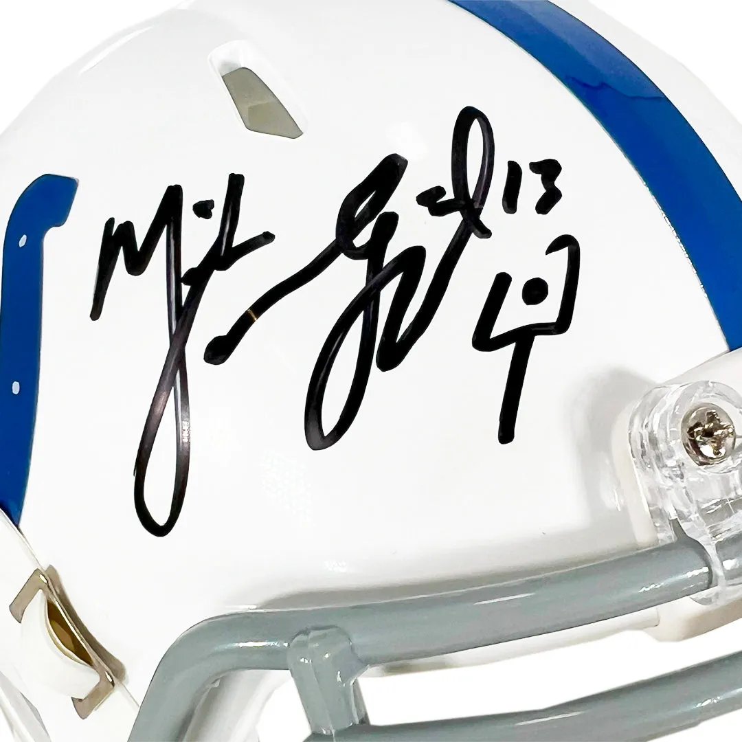 Mike Vanderjagt Signed Indianapolis Colts Speed Mini Football Helmet (JSA)