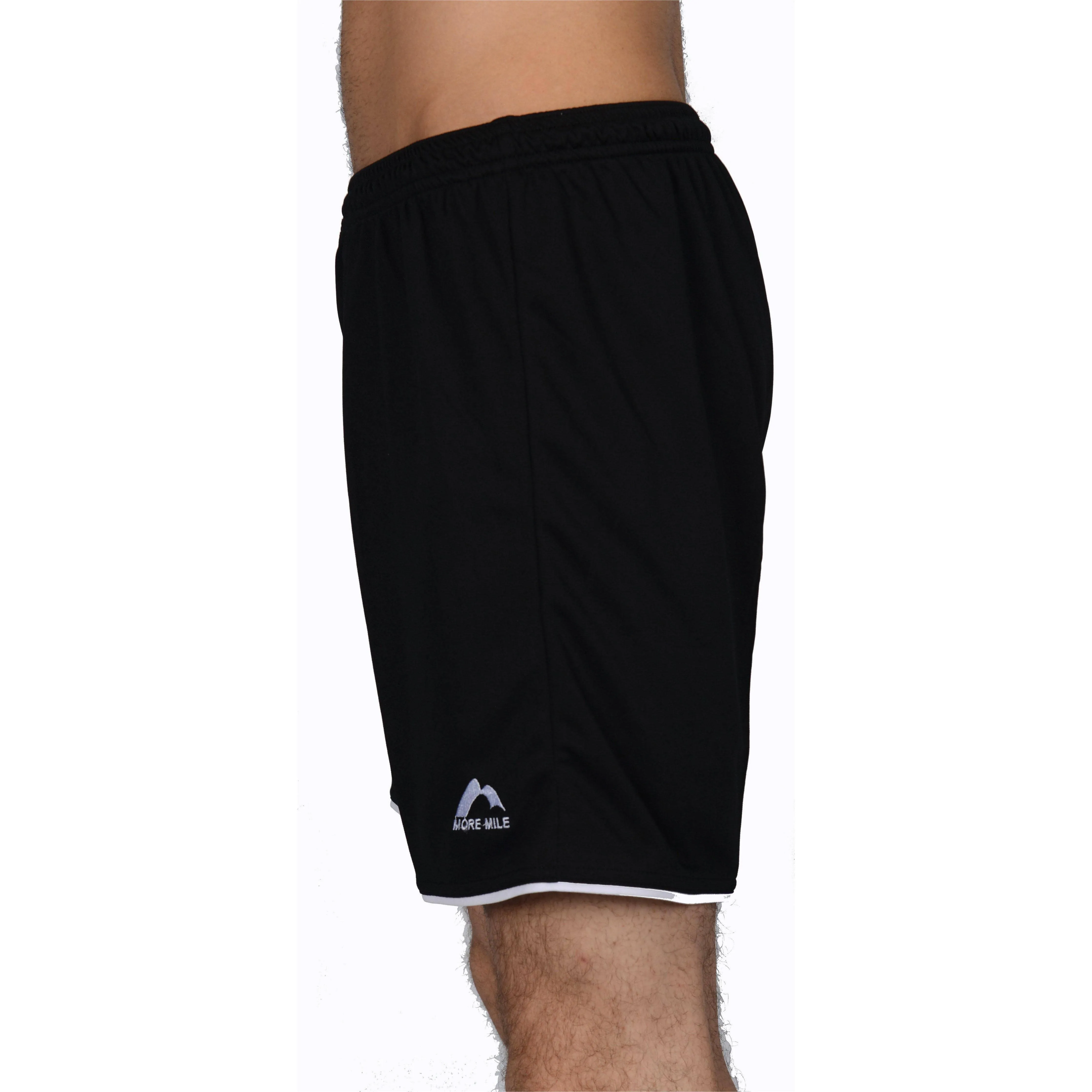 More Mile Premier Mens Football Shorts - Black