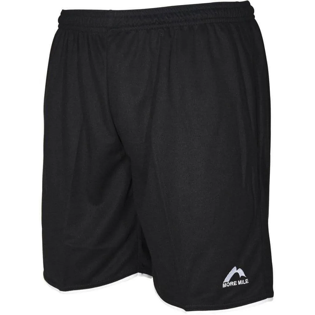 More Mile Premier Mens Football Shorts - Black