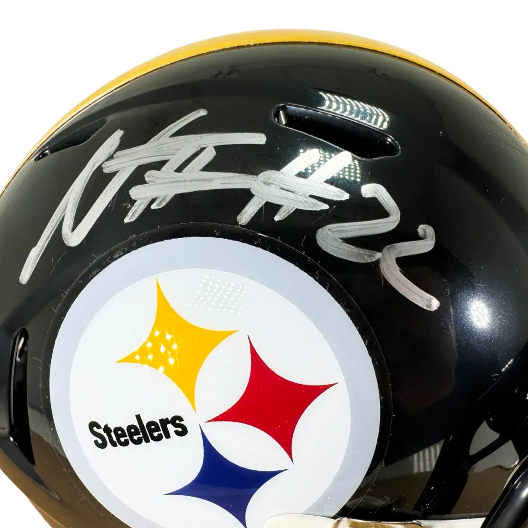 Najee Harris Signed Pittsburgh Steelers Speed Mini Football Helmet (JSA)