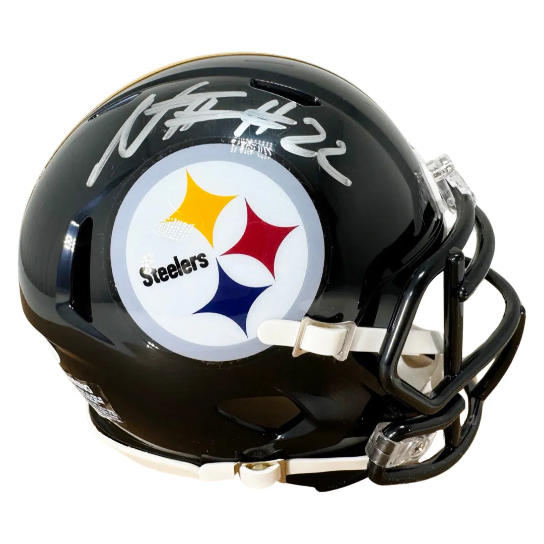 Najee Harris Signed Pittsburgh Steelers Speed Mini Football Helmet (JSA)