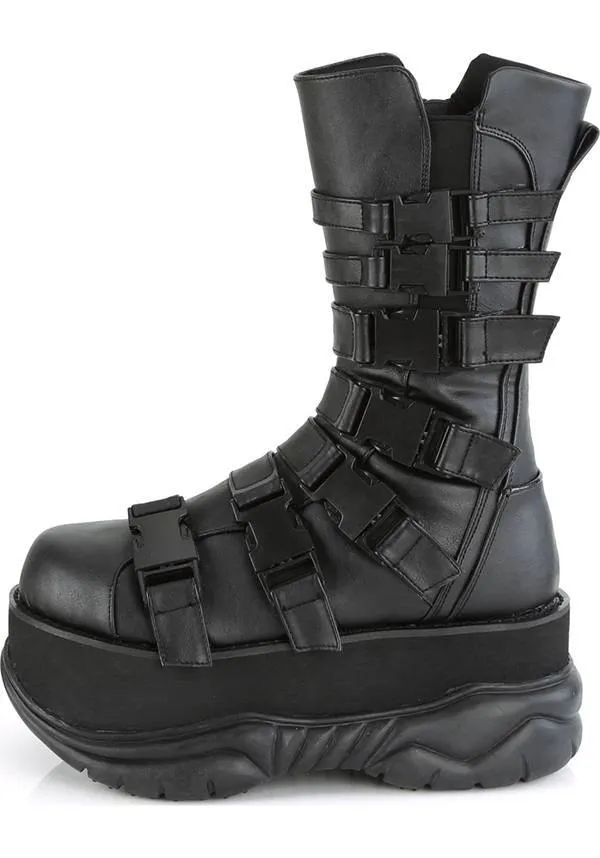 NEPTUNE-210 [Black] | PLATFORM BOOTS [PREORDER]