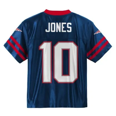 New - NFL New England Patriots Toddler Boys' Short Sleeve Jones Jersey Team