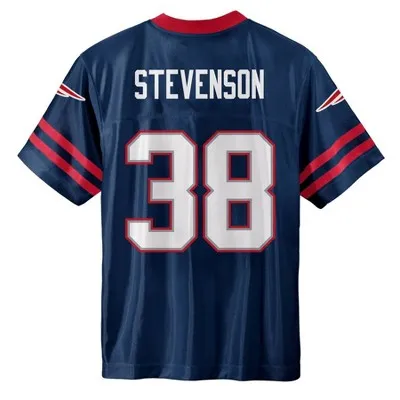 NFL New England Patriots Boys' Short Sleeve Stevenson Jersey Team Licensed