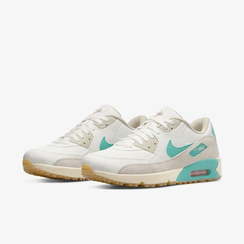 Nike Air Max 90 Golf DO6492-141 Mens Sail Washed Teal Low Top Running Shoes C811