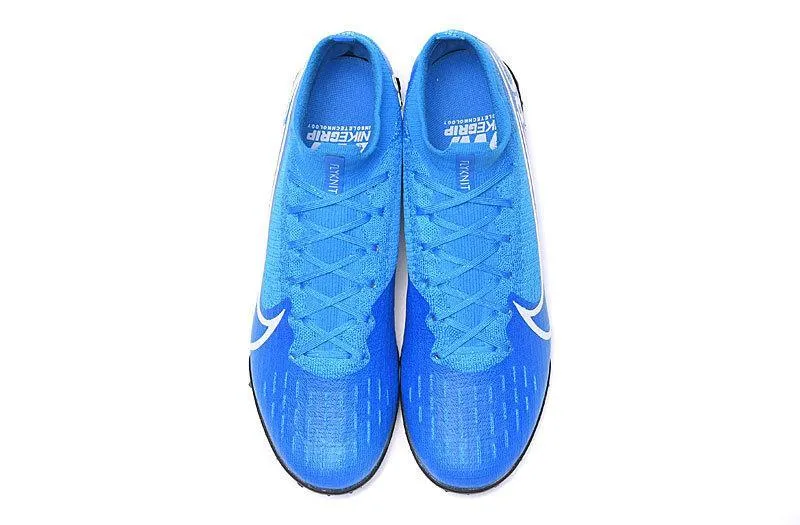 Nike Mercurial Superfly VII Elite TF Soccers Cleats Shoes Light Blue