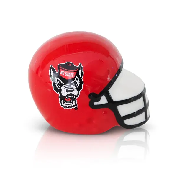 North Carolina State Football Helmet Mini by Nora Fleming