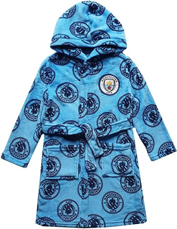 Official Man City Kids Robe