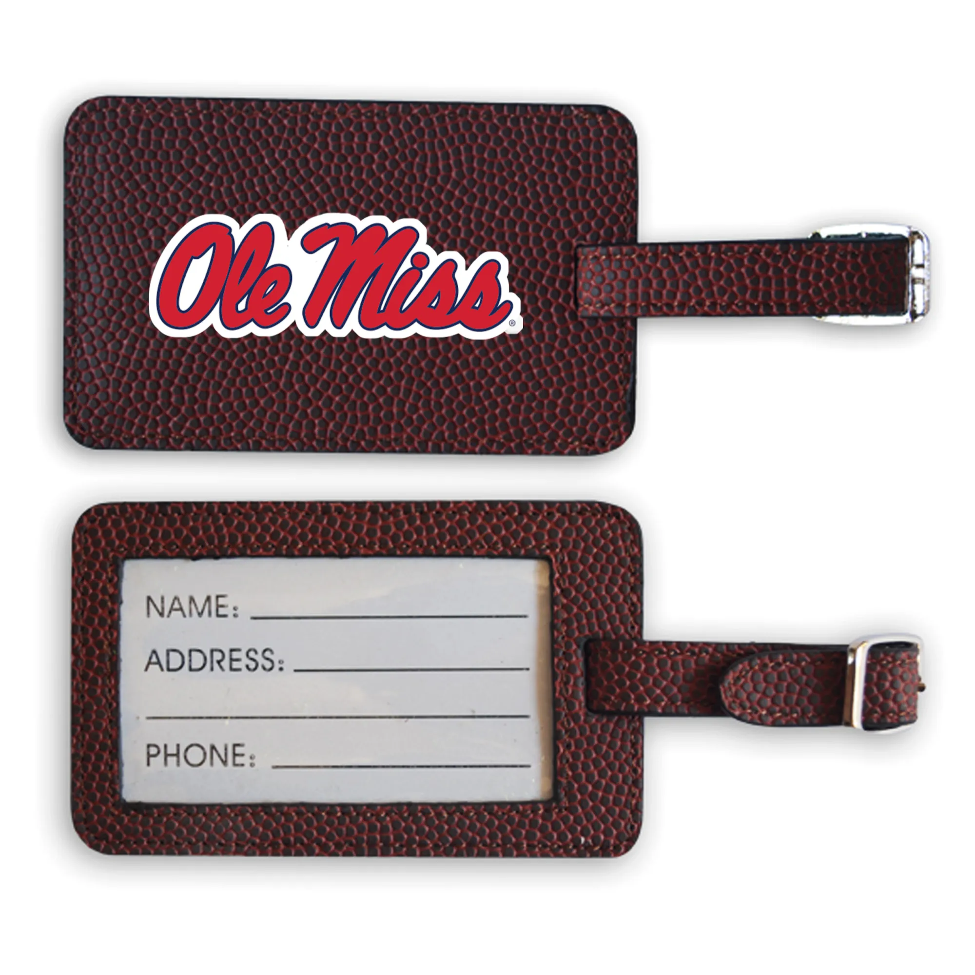 Ole Miss Rebels Football Luggage Tag