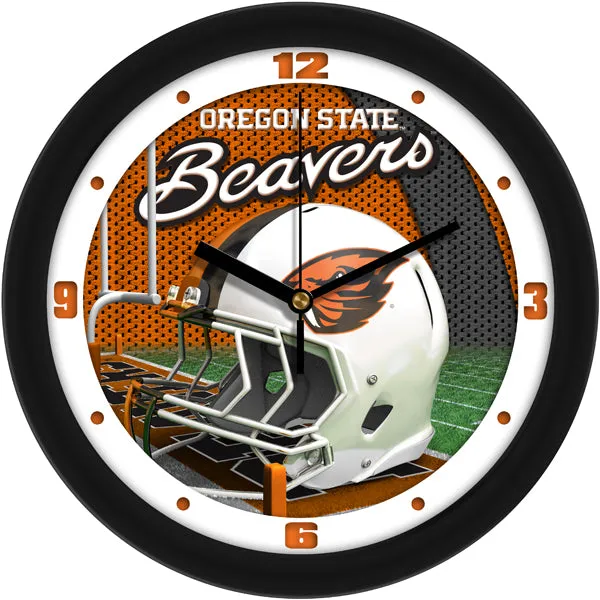 Oregon State Wall Clock - Football Helmet