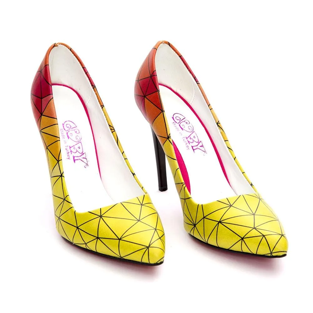 Pattern Heel Shoes STL4024