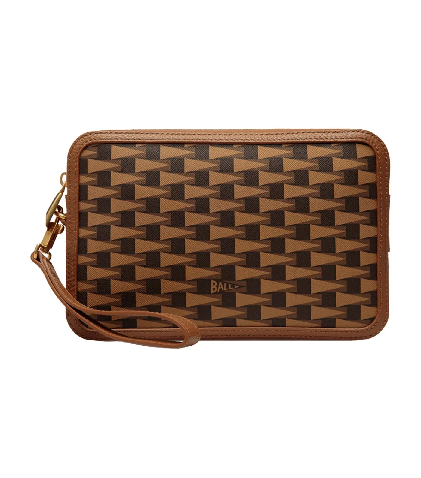 Pennant Clutch Multi Brown