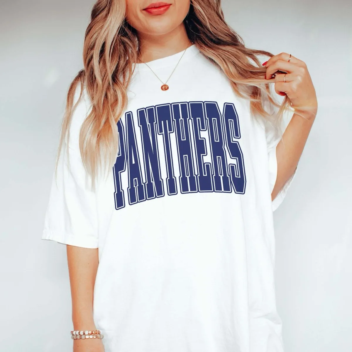 Personalized Collegiate Letter Comfort Color Tee