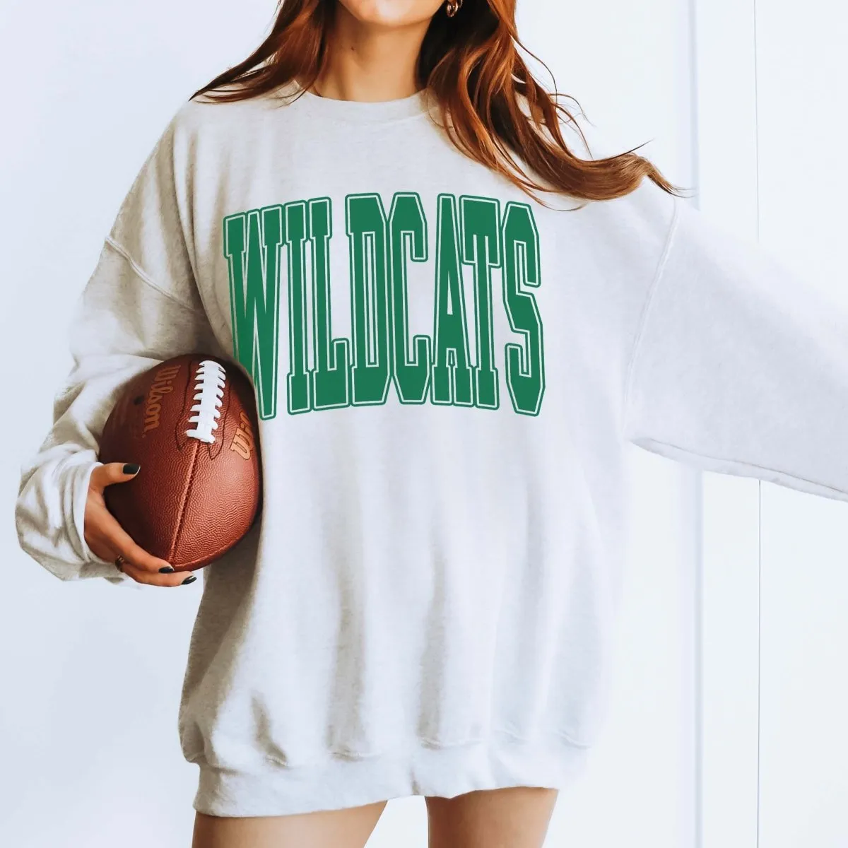 Personalized Collegiate Letter Crew Sweatshirts