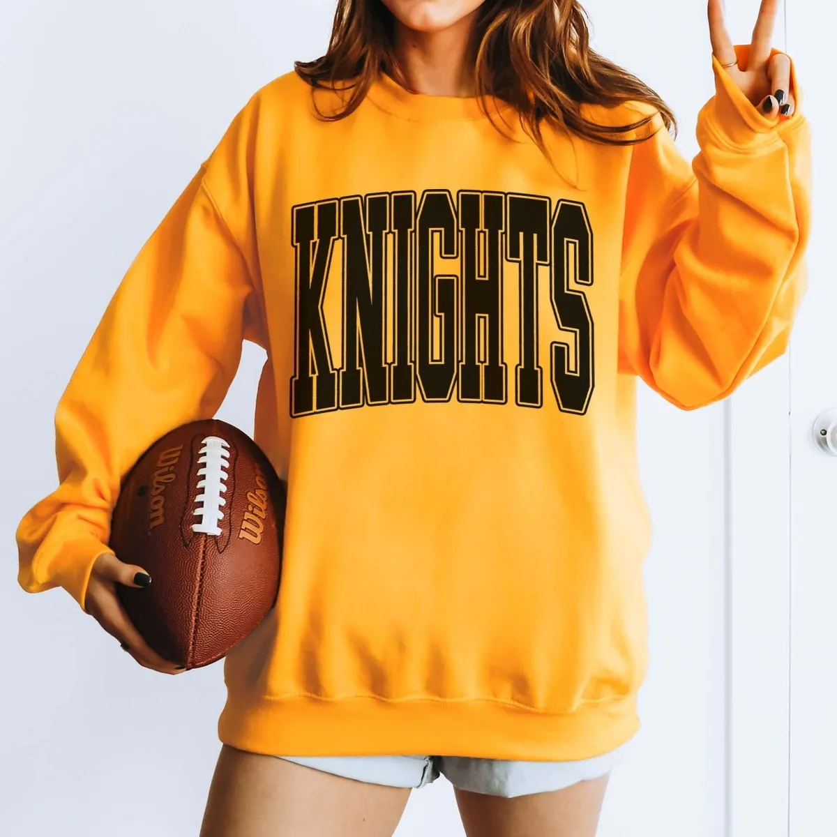 Personalized Collegiate Letter Crew Sweatshirts