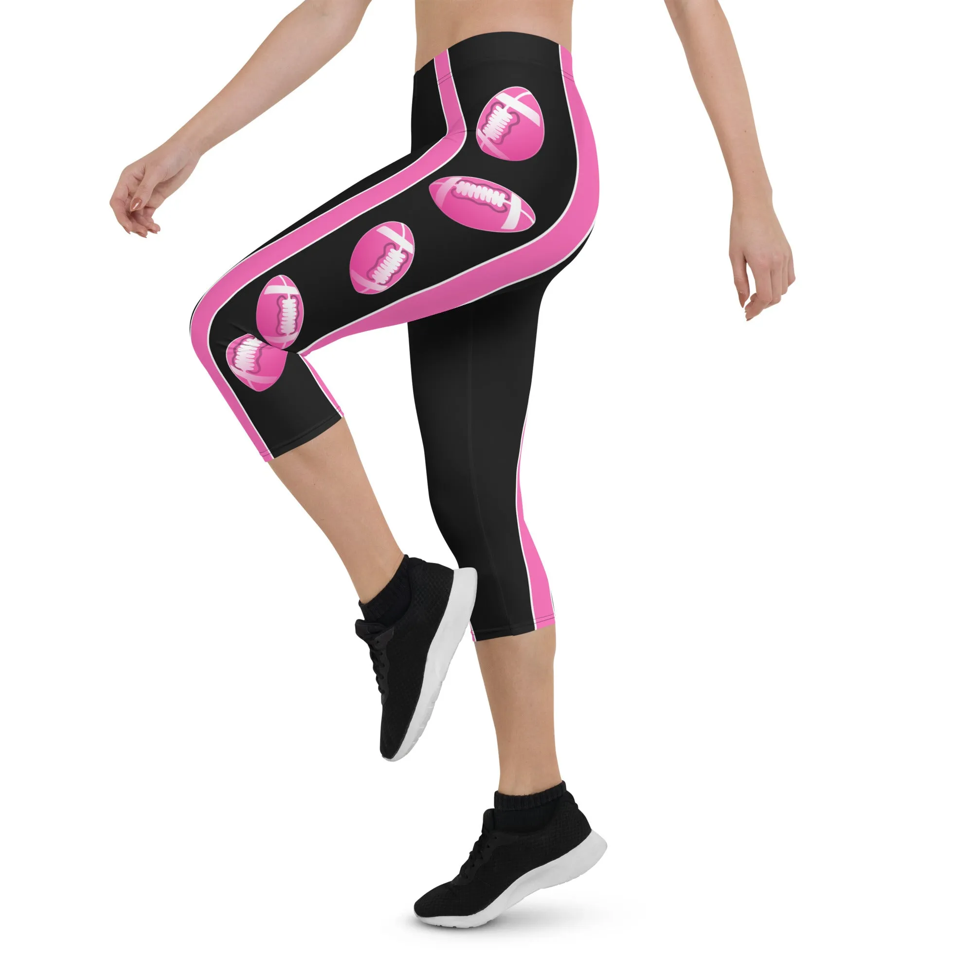 Pink Football Capris