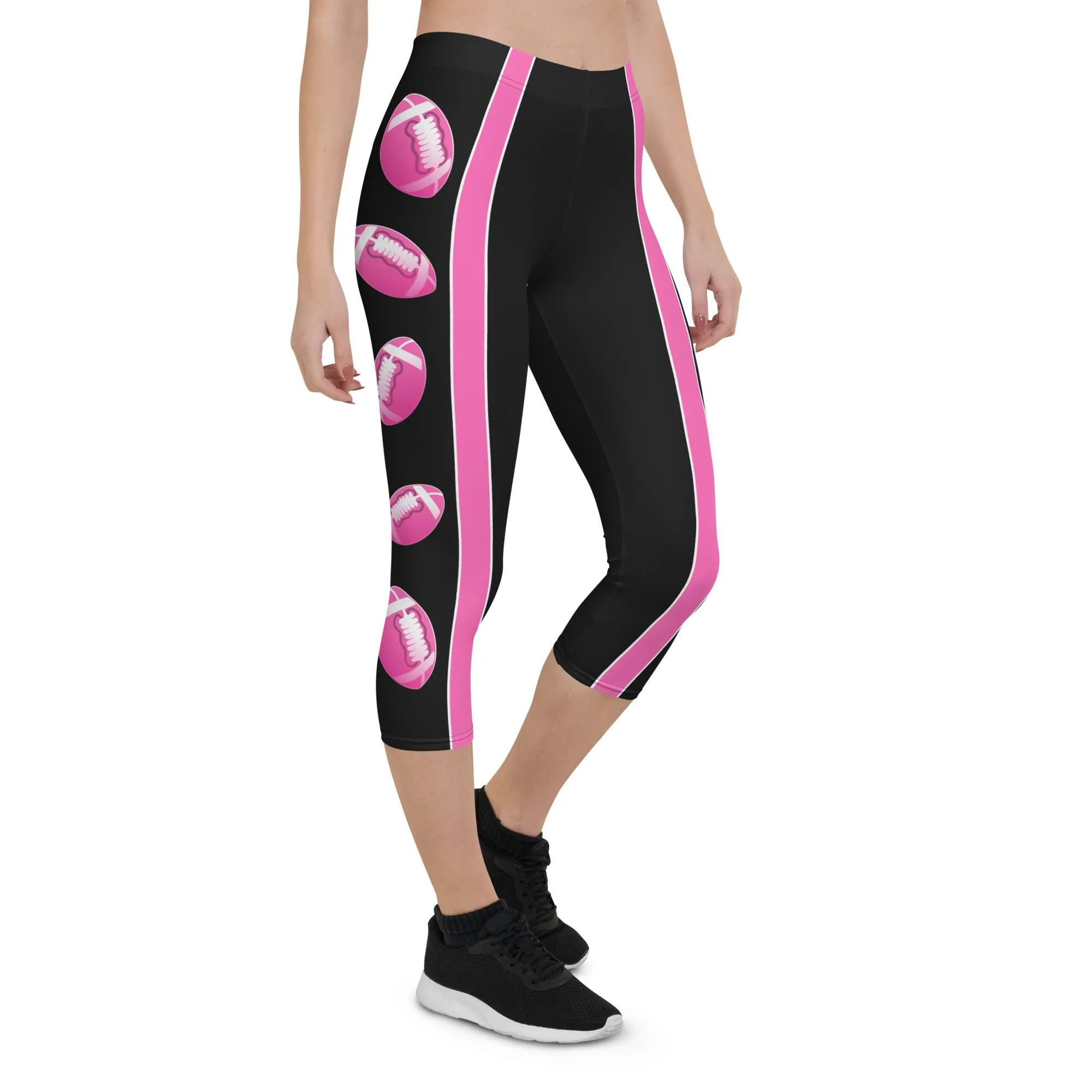 Pink Football Capris