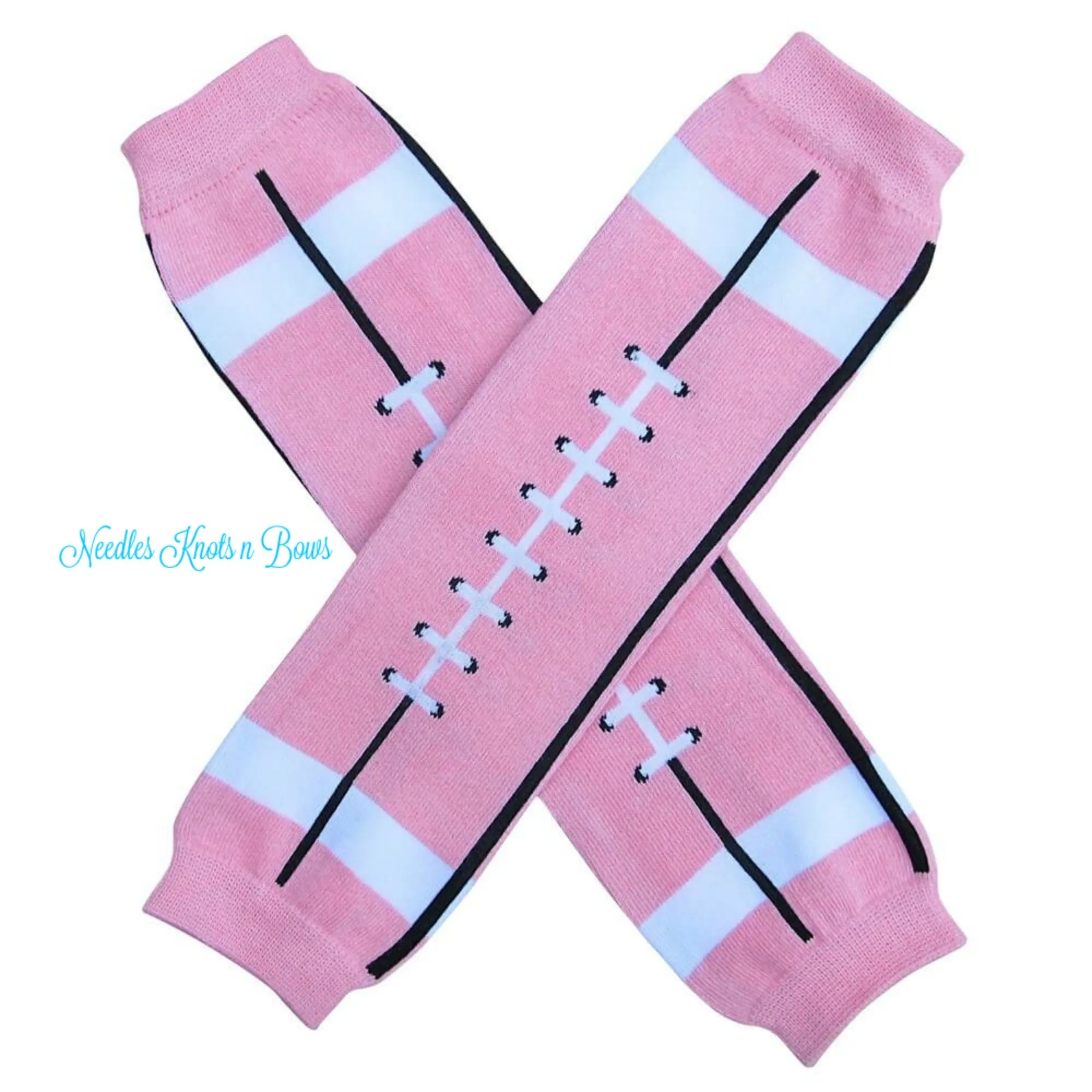 Pink Football Leg Warmers for Baby Girls and Toddlers