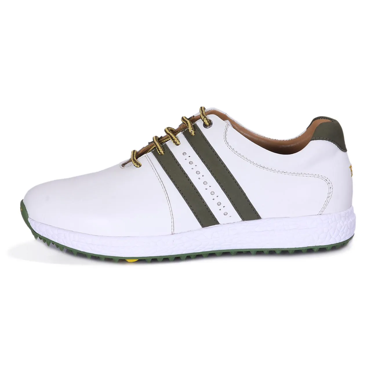 Pound White & Green Golf Shoes