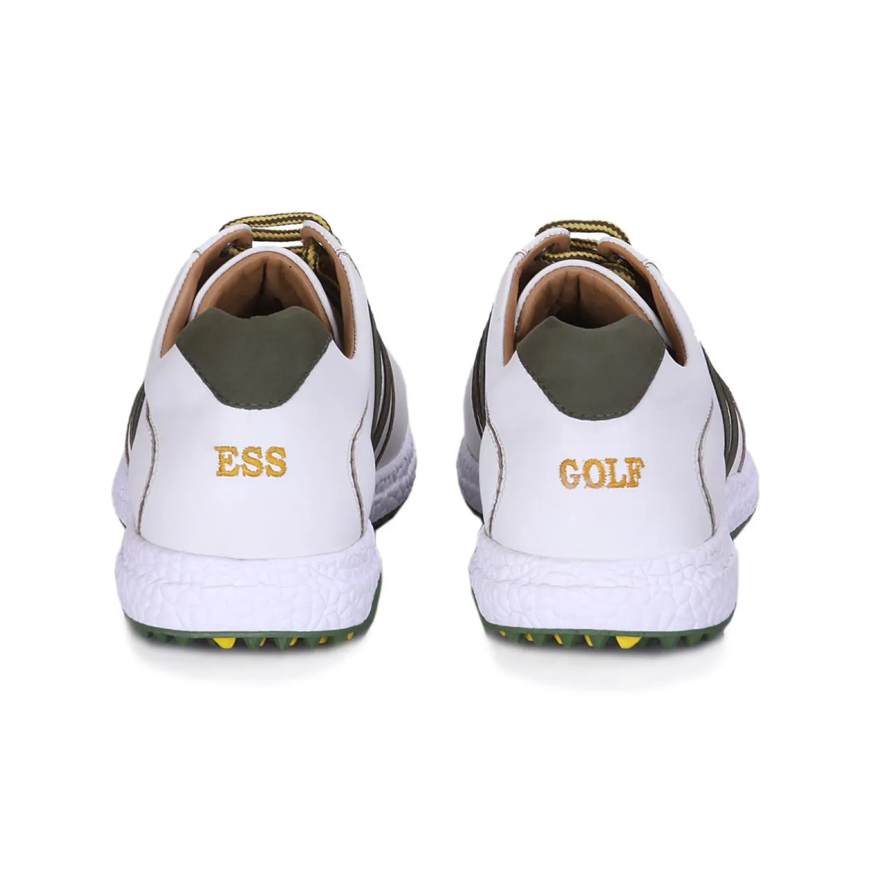 Pound White & Green Golf Shoes