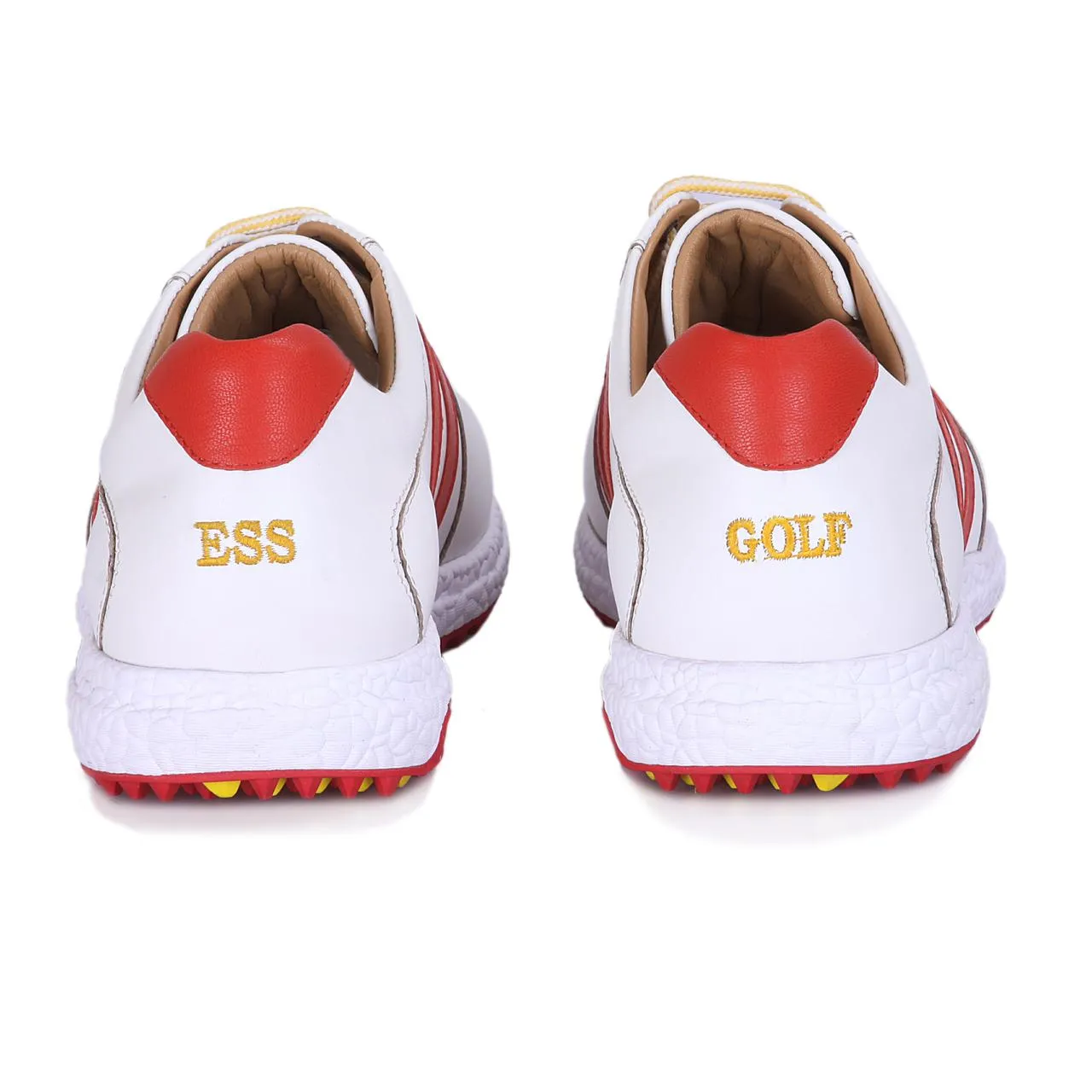 Pound White & Red Golf Shoes