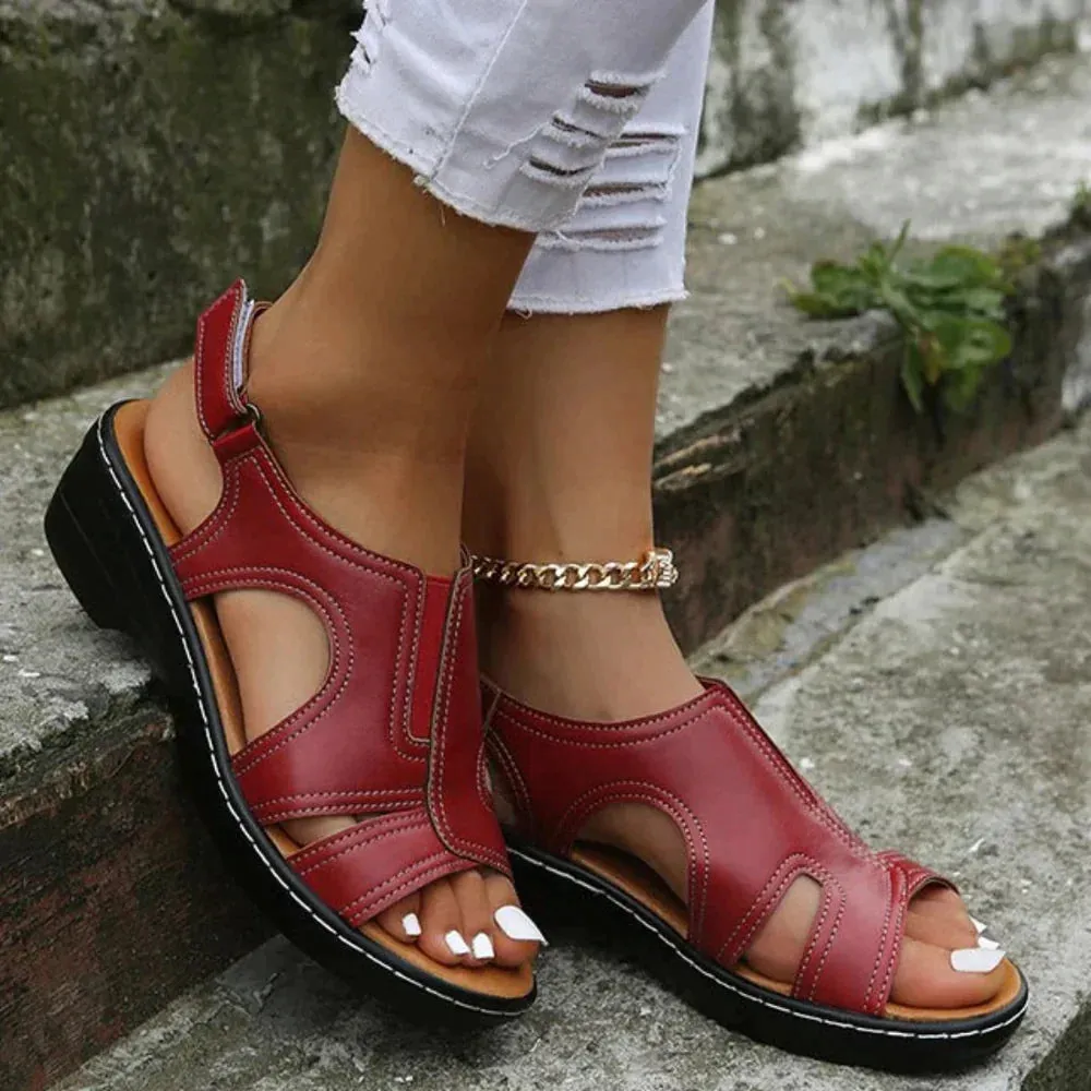 PREMIUM™ ORTHOPEDIC LEATHER WEDGE SANDALS 🎁 NOVEMBER SALE