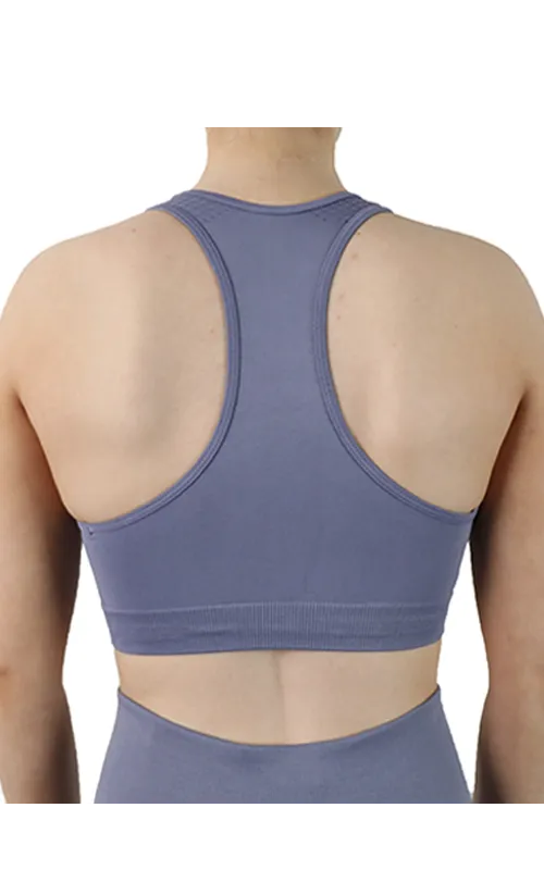 Pretty Polly ECO Active Wear Crop Top in Purple