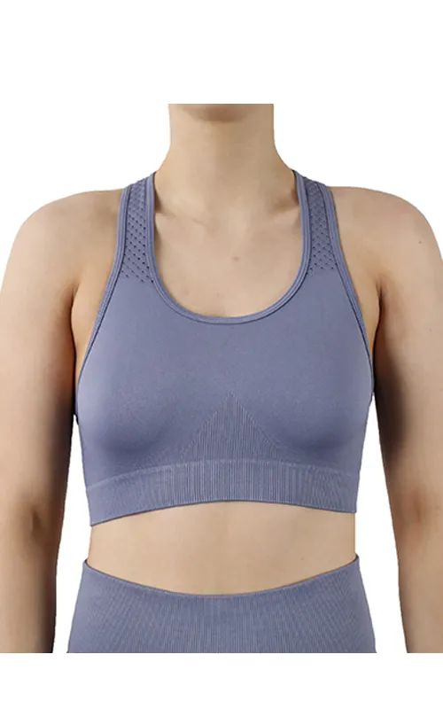 Pretty Polly ECO Active Wear Crop Top in Purple