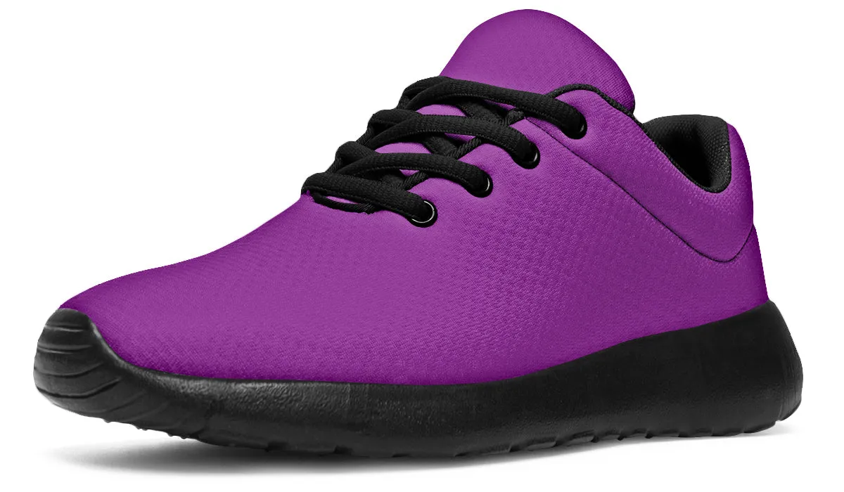 Purple And Pink Mismatch Sneakers