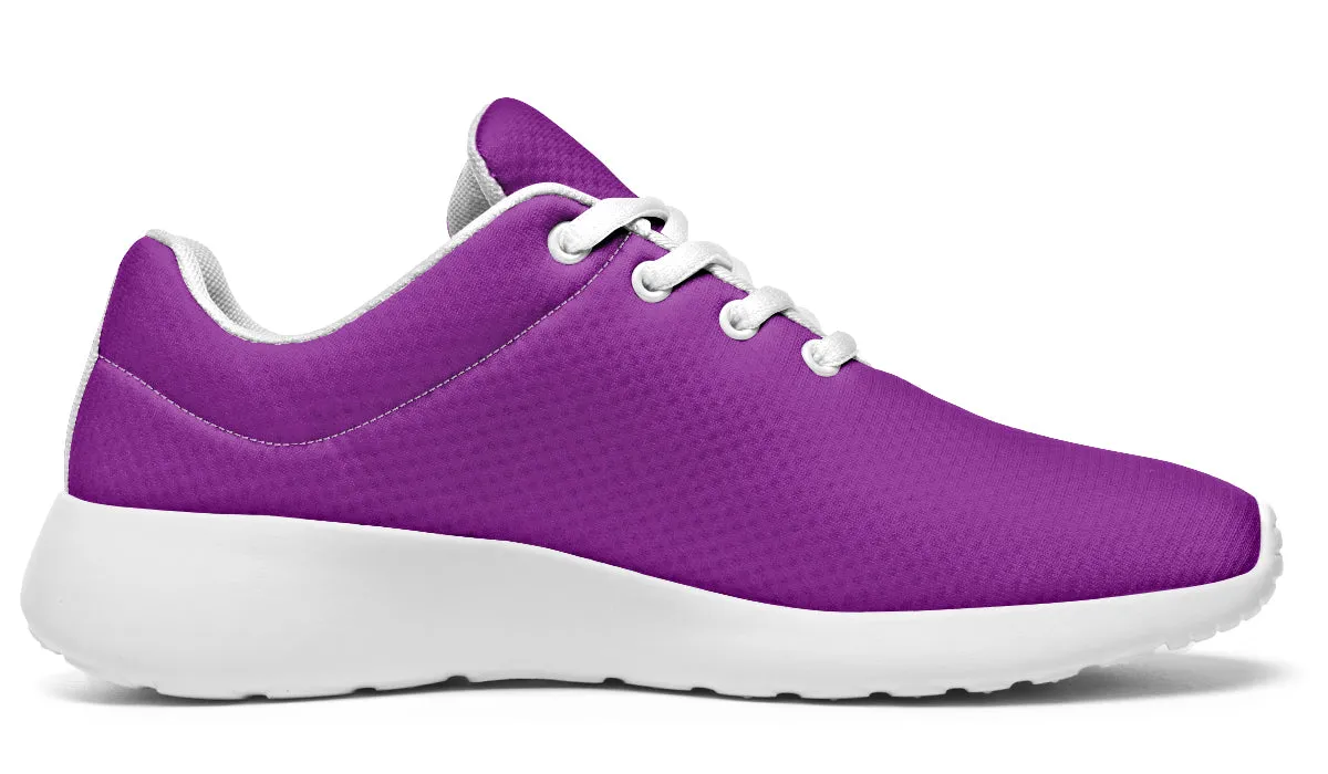 Purple And Pink Mismatch Sneakers