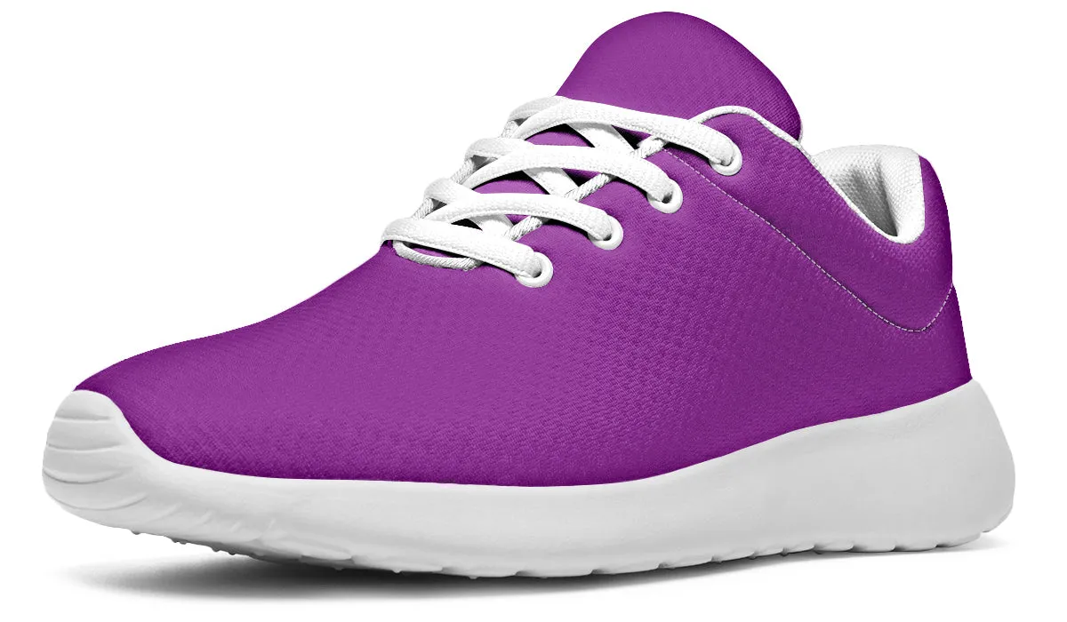 Purple And Pink Mismatch Sneakers