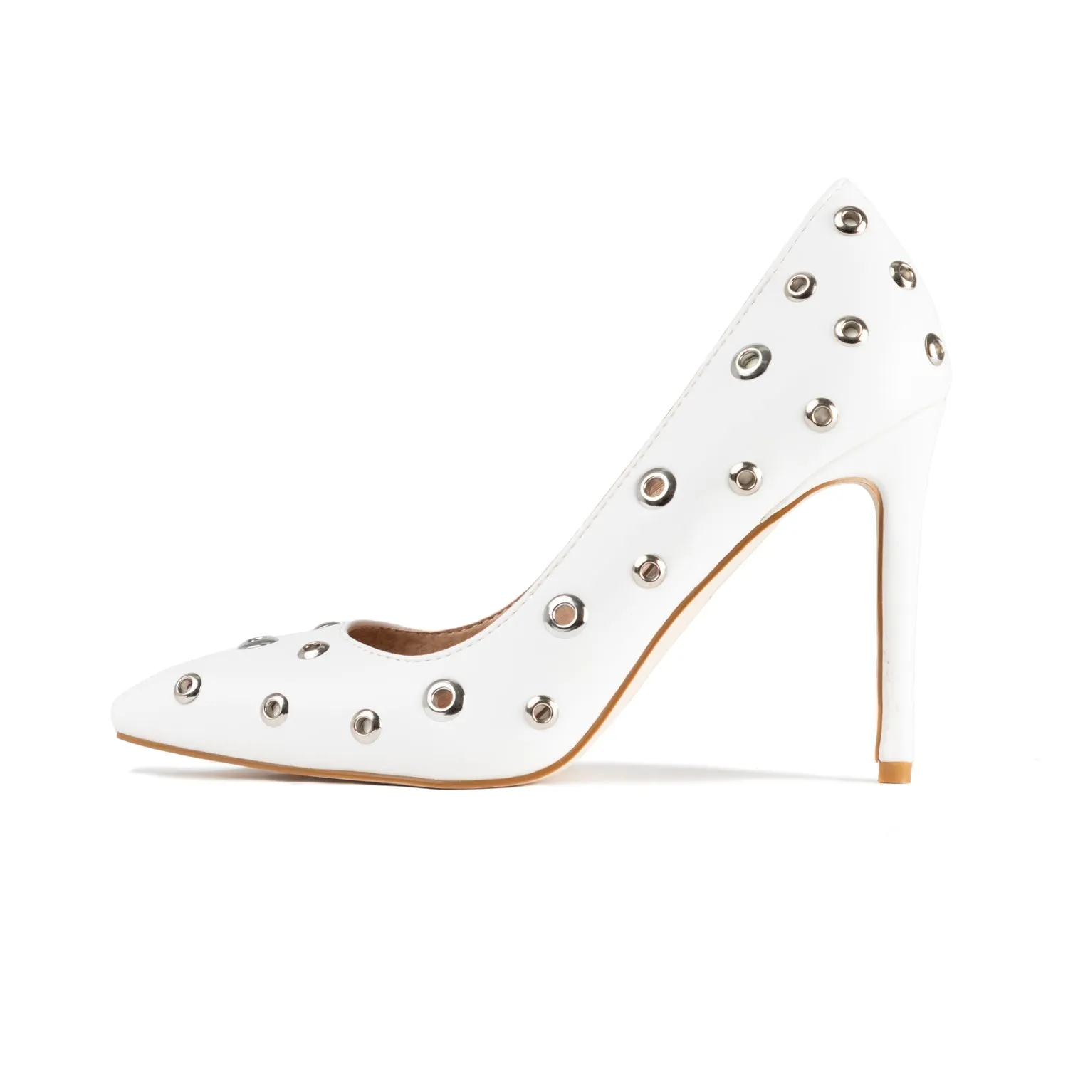 RAID Dover Court Heels in White