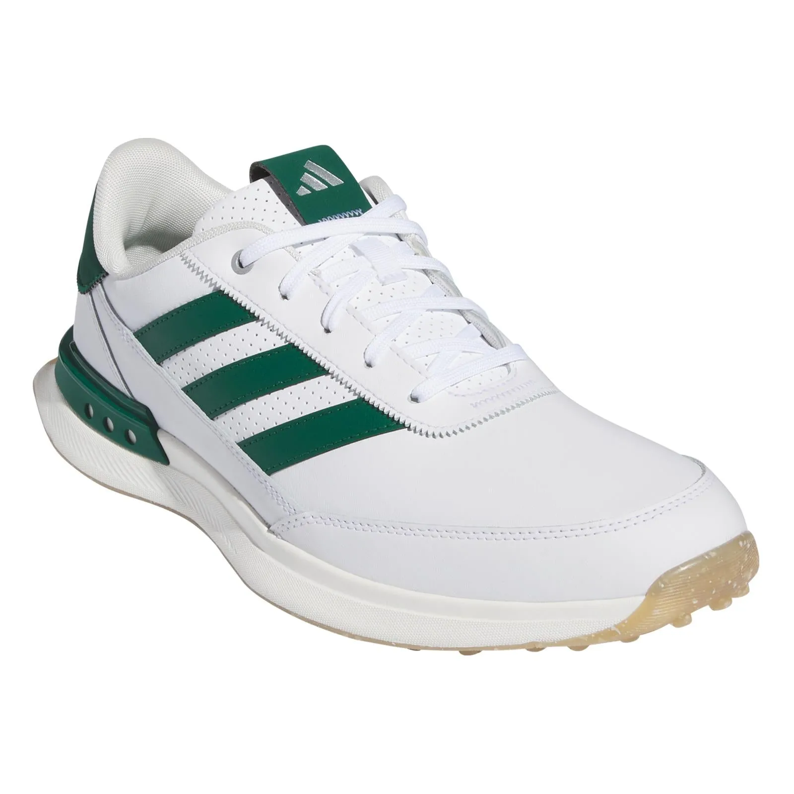 S2G Spikeless Leather 24 Golf Shoes White/Green/Gum - 2025