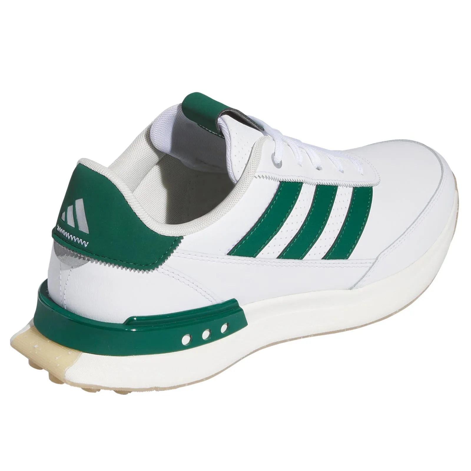 S2G Spikeless Leather 24 Golf Shoes White/Green/Gum - 2025