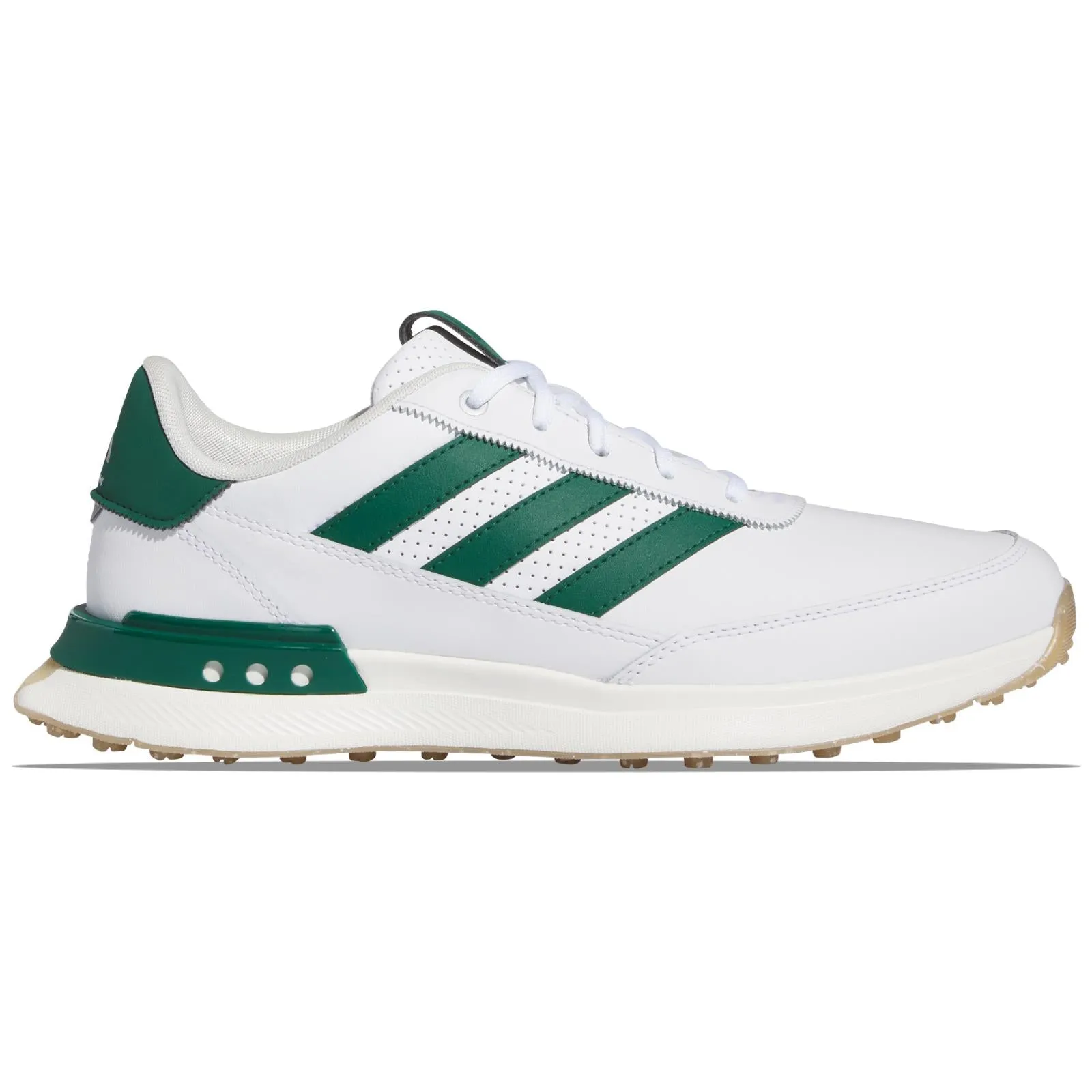 S2G Spikeless Leather 24 Golf Shoes White/Green/Gum - 2025