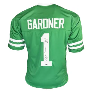 Sauce Gardner Signed New York Green Football Jersey (Beckett)