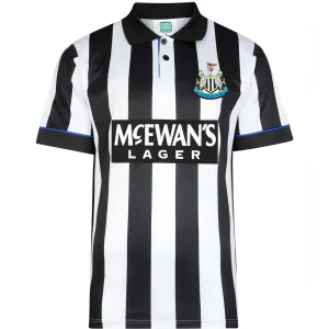 Score Draw Newcastle United 1995 Retro Mens Football Shirt