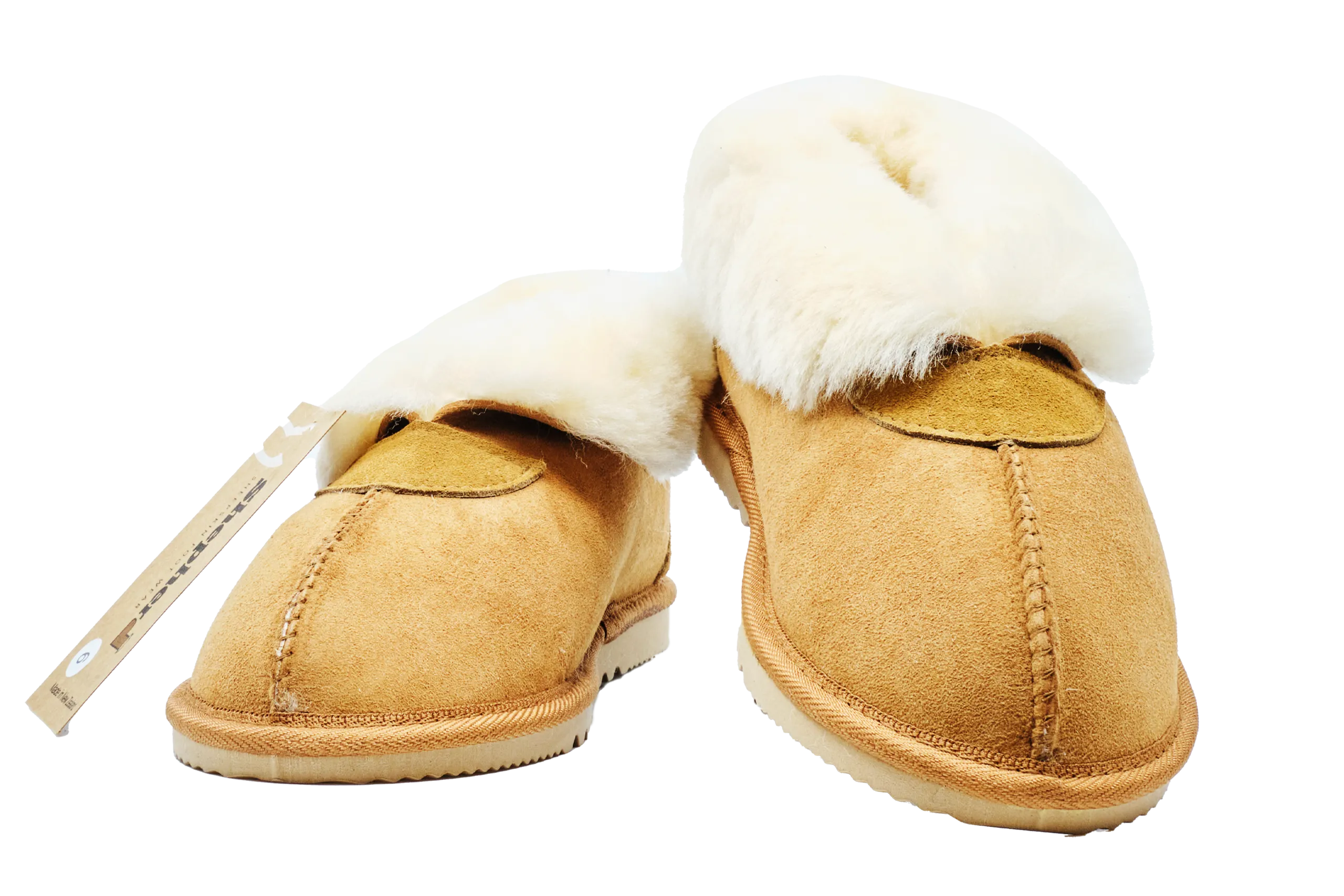 Sheepskin Wool Hardsoles /Brown