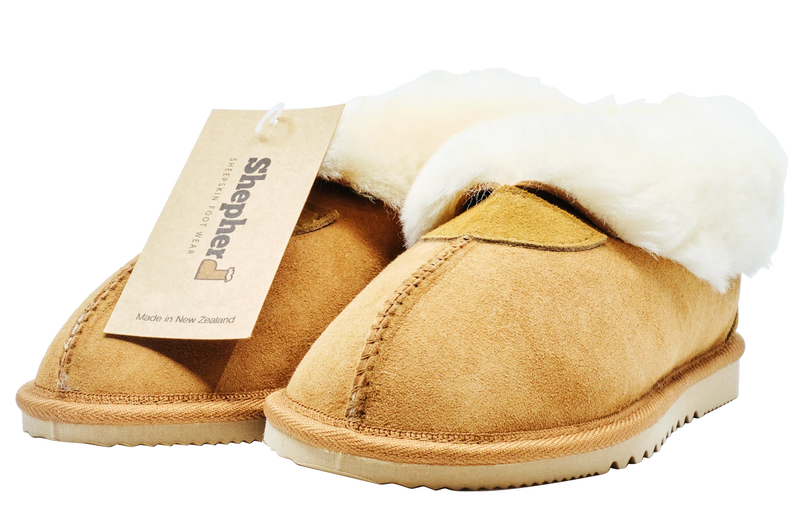 Sheepskin Wool Hardsoles /Brown