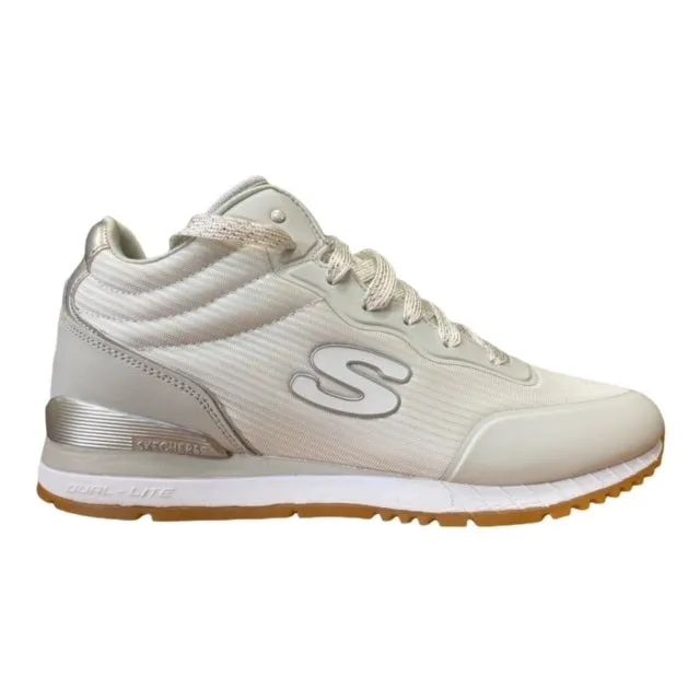 Skechers sneakers alta da donna con rialzo al tallone Vega High 920WHT white