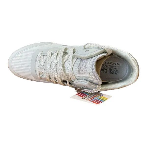 Skechers sneakers alta da donna con rialzo al tallone Vega High 920WHT white