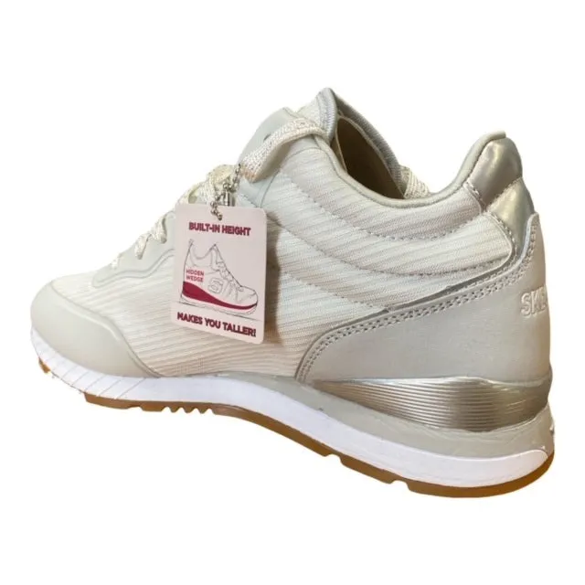 Skechers sneakers alta da donna con rialzo al tallone Vega High 920WHT white