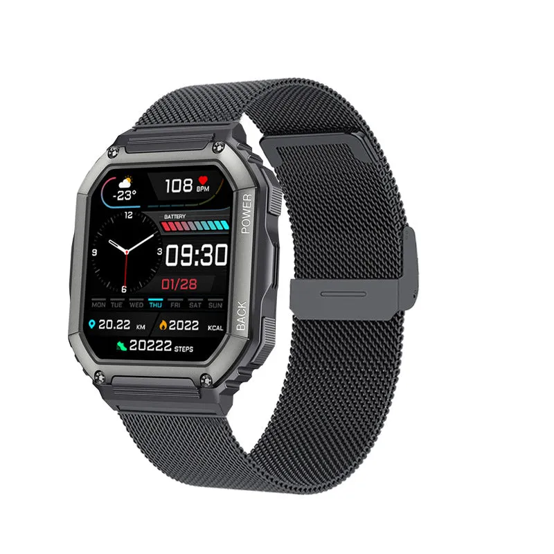 Smart Watch Bluetooth Calling Music Playback Heart Rate Blood Pressure Outdoor Sports Three-Proof IP67 Waterproof